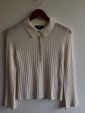 Banana Republic 100% Wool Polo Sweater